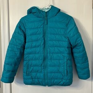 Land’s End Winter Coat. This is reversible, very warm and in perfect condition.
